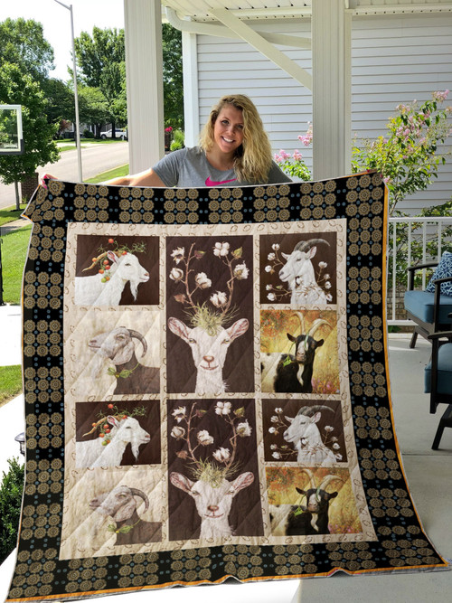 Goat King And Queen Quilt Blanket Great Customized Blanket Gifts For Birthday Christmas Thanksgiving
