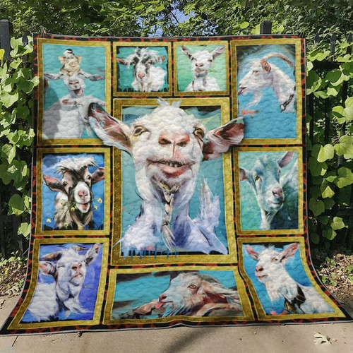 3d Funny Goat Quilt Blanket Great Customized Blanket Gifts For Birthday Christmas Thanksgiving