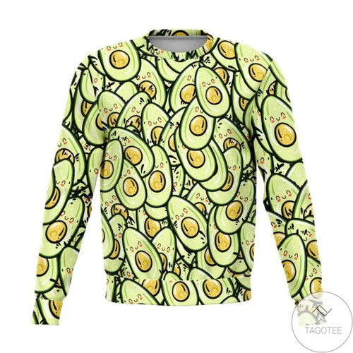 Avocado Ugly Christmas Sweater, All Over Print Sweatshirt