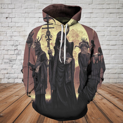 Sunset The Witch 3D Hoodie All Over Print, Zip-up Hoodie