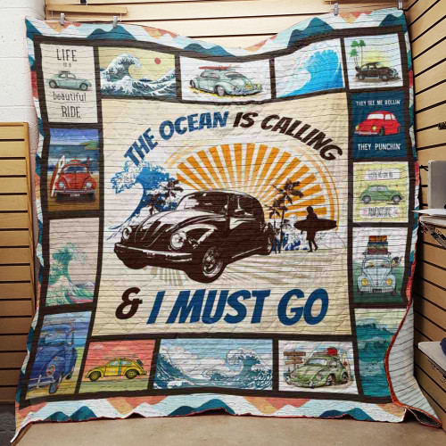 The Ocean Is Calling And I Must Go Quilt Blanket Great Customized Blanket Gifts For Birthday Christmas Thanksgiving