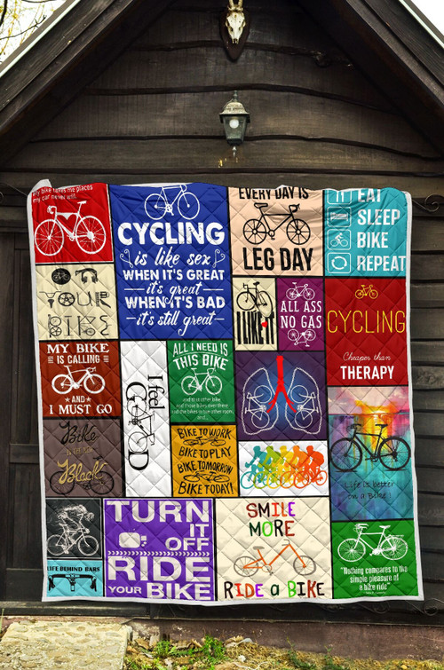 Cycling Is Like Sex Quilt Blanket Great Customized Blanket Gifts For Birthday Christmas Thanksgiving