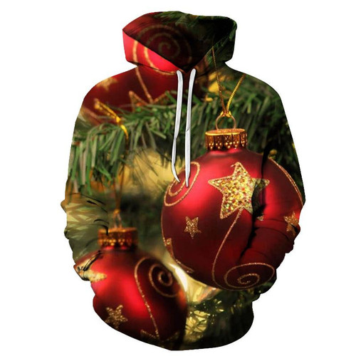 Christmas Tree Ornament For Unisex 3D All Over Print Hoodie, Or Zip-up Hoodie