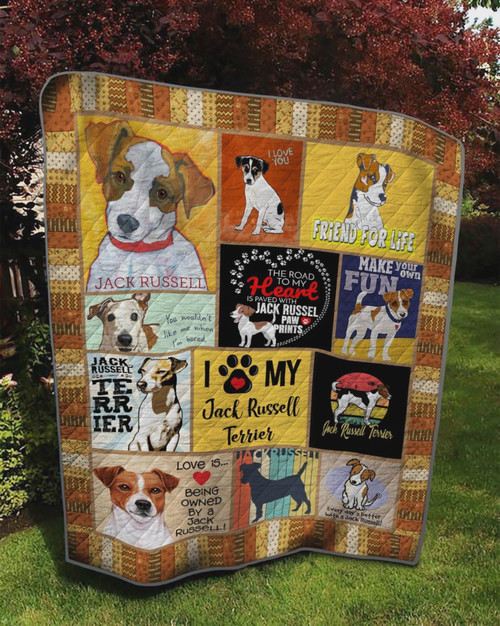 Jack Russell Terrier Dog Make Your Own Fun Quilt Blanket Great Customized Blanket Gifts For Birthday Christmas Thanksgiving Perfect Gift For Dog Lovers