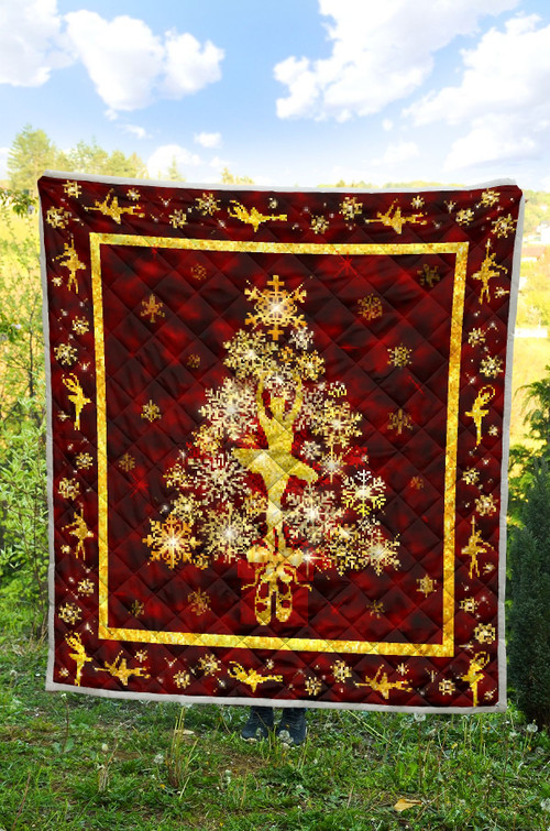 Dance Christmas Tree Light Quilt Blanket Great Customized Blanket Gift For Birthday Christmas Thanksgiving Anniversary