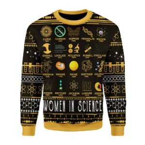 Women In Science For Unisex Ugly Christmas Sweater, All Over Print Sweatshirt