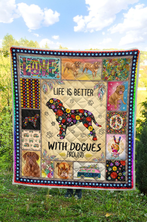 Dogue Quilt Blanket Great Gifts For Birthday Christmas Thanksgiving Anniversary