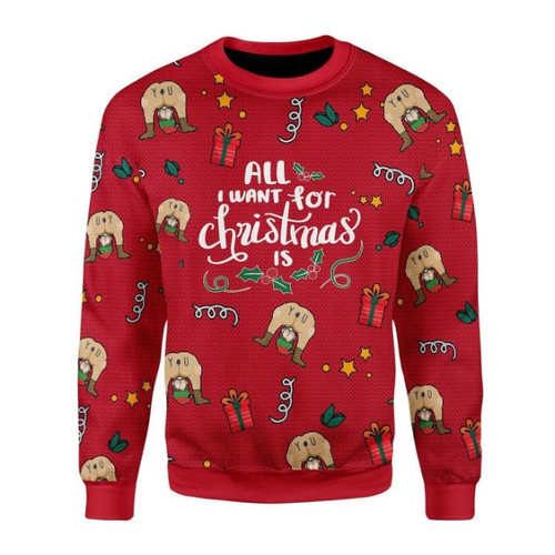 All I Want For Christmas Is You Elf Butt Ugly Christmas Sweater