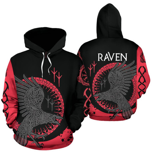 Raven 3D All Over Print Hoodie, Or Zip-up Hoodie