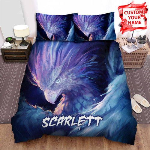 Personalized Ice Phoenix Portrait Illustration Bed Sheets Spread Duvet Cover Bedding Sets