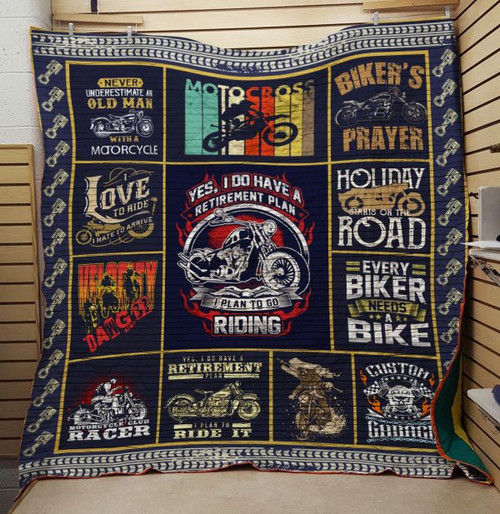 Motorcycle Love To Ride I Hate To Arrive Quilt Blanket Great Customized Blanket Gifts For Birthday Christmas Thanksgiving