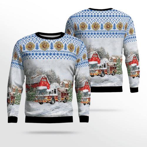 Pennsylvania, Palmerton Fire Department 3D Ugly Christmas Sweater, Gift For Christmas Sweater