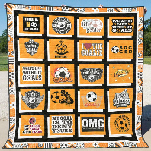 Soccer My Goal Is To Deny Yours Quilt Blanket Great Customized Blanket Gifts For Birthday Christmas Thanksgiving
