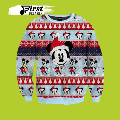 Mickey Mouse Disney Lover Gift Thanksgiving Ugly Sweater