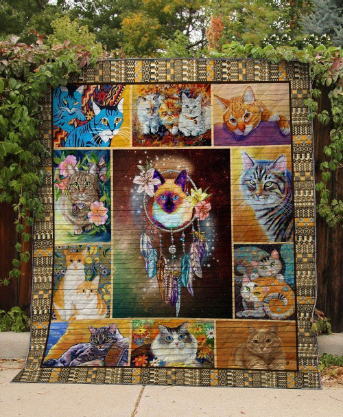 Ragdoll Cats Dreamcatcher Colored Species Cats Quilt Blanket Great Customized Blanket Gifts For Birthday Christmas Thanksgiving