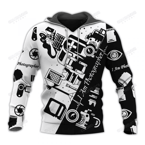 I Am A Photographer Black & White 3D All Over Print Hoodie, Or Zip-up Hoodie