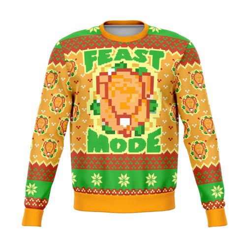 Feast Mode Dank For Unisex Ugly Christmas Sweater, All Over Print Sweatshirt