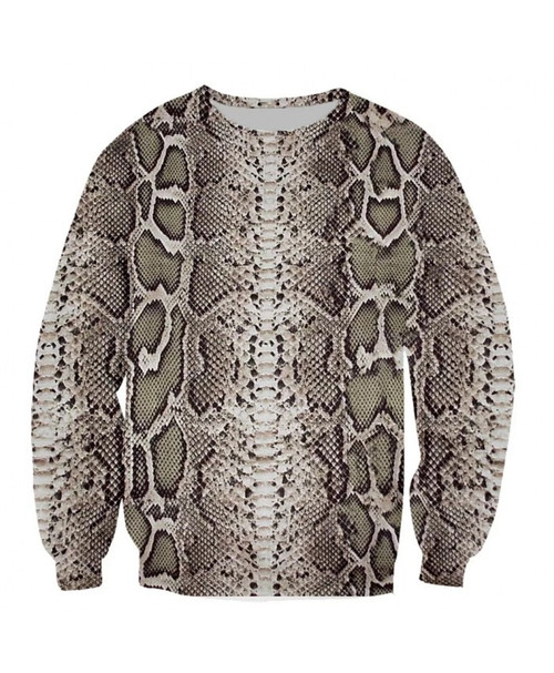 Snakeskin Pattern For Unisex Ugly Christmas Sweater, All Over Print Sweatshirt