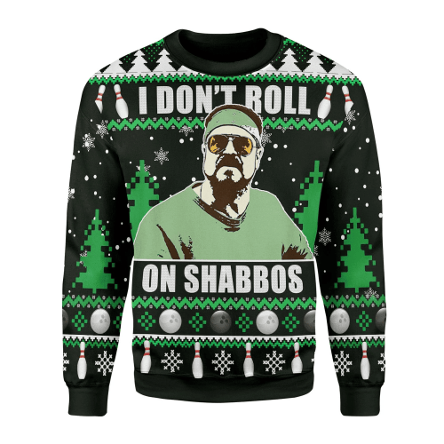 I Don't Roll On Shabbos For Unisex Ugly Christmas Sweater, All Over Print Sweatshirt