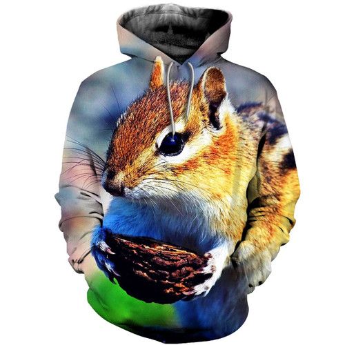 Squirrel 3D All Over Print Hoodie, Or Zip-up Hoodie