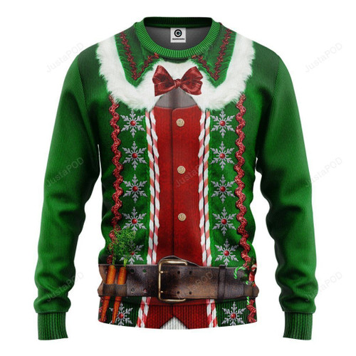 Christmas Elf Suit Christmas Ugly Sweater