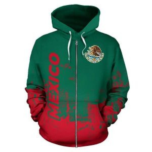 Mexico Smudge Style 3D All Over Print Hoodie, Or Zip-up Hoodie