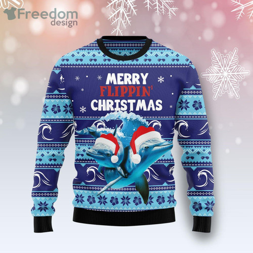 Dolphin Flippin’ Christmas Gift Ugly Sweater