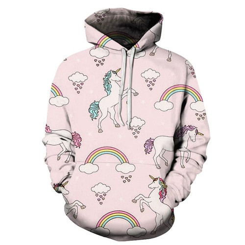 Pink Unicorn For Unisex 3D All Over Print Hoodie, Or Zip-up Hoodie