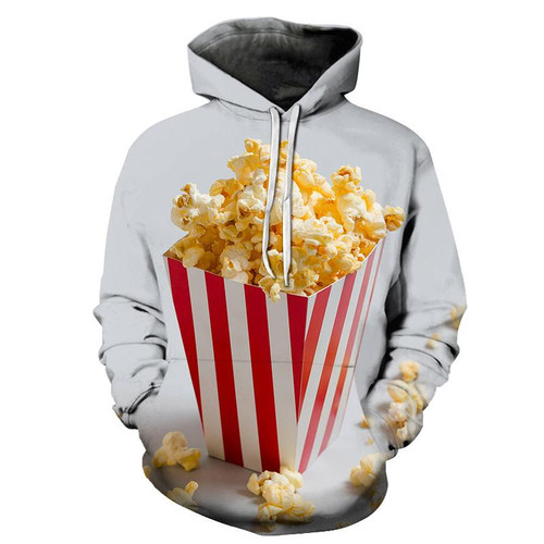 Movie Popcorn 3D All Over Print Hoodie, Or Zip-up Hoodie