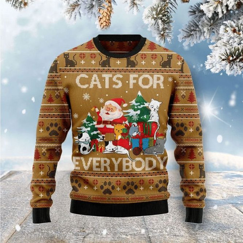 Cats For Everybody Christmas Ugly Sweater