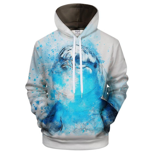 Blue Bubbles Dolphin 3D All Over Print Hoodie, Zip-up Hoodie
