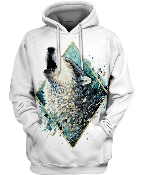 Shattered Wolf For Unisex 3d All Over Print Hoodie, Zip-Up Hoodie