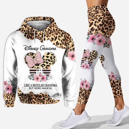 Grandma Minnie Mouse Hoodie And Leggings All Over Printed