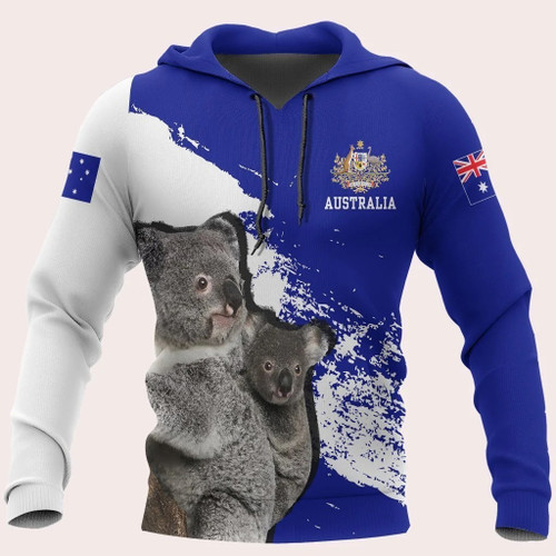 Australia Koala Special 3D Hoodie All Over Print, Zip-up Hoodie