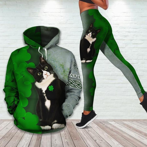 Cat And Wool Green 3D Hoodie Legging Set Combo