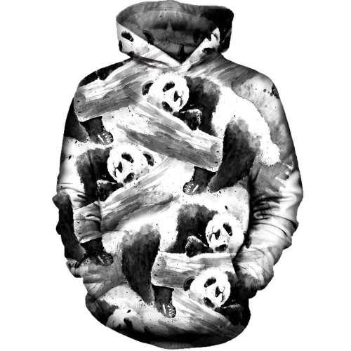 Panda For Unisex 3D All Over Print Hoodie, Zip-up Hoodie