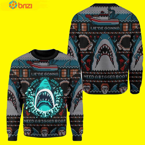 Horror Shark Ugly Christmas Sweater