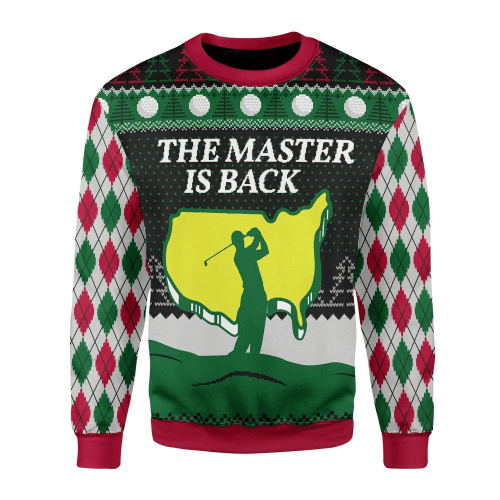 The Master Is Back For Unisex Ugly Christmas Sweater, All Over Print Sweatshirt