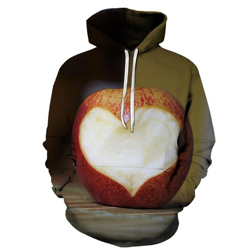 Apple Heart For Unisex 3D All Over Print Hoodie, Zip-up Hoodie