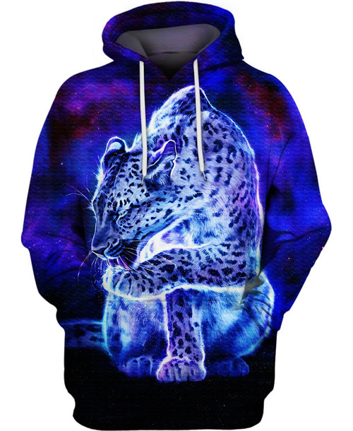 Starry Leopard 3D All Over Print Hoodie, Zip-up Hoodie