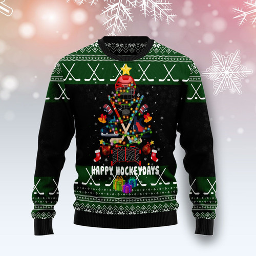 Hockey Christmas For Unisex Ugly Christmas Sweater, All Over Print Sweatshirt