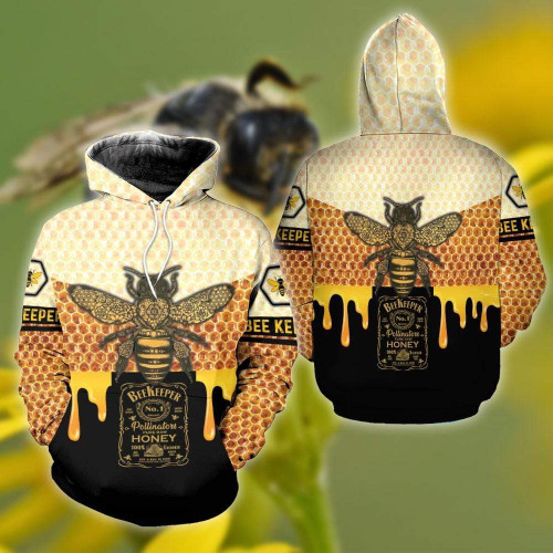 Bee Keeper 3D All Over Print Hoodie, Zip-up Hoodie