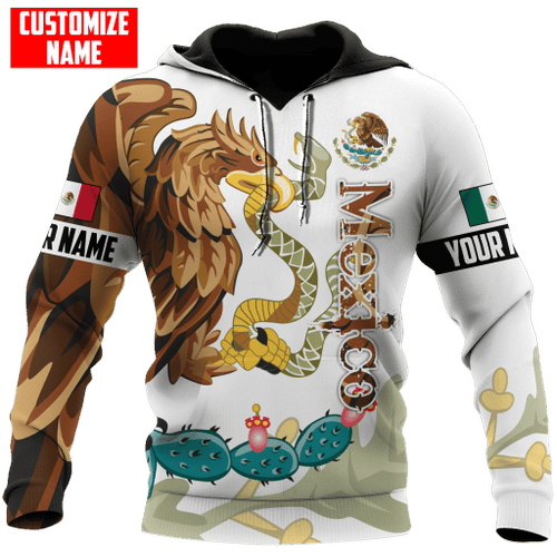 Personalized Mexico Custom 3D All Over Printed Hoodie, Zip- Up Hoodie