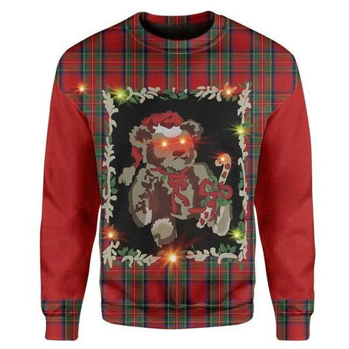 Bear Ugly Christmas Sweater, All Over Print Sweatshirt
