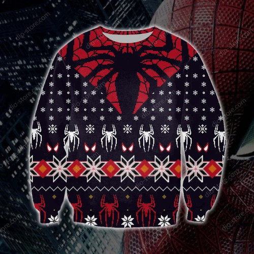 Spider Ugly Christmas Sweater, All Over Print Sweatshirt