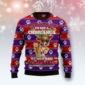 Chihuahua Baby Ugly Christmas Sweater, All Over Print Sweatshirt