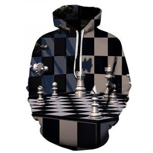 Complicated Chess Board 3D All Over Print Hoodie, Zip-up Hoodie