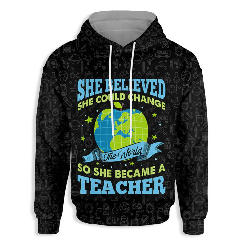 She Believed She Could Change 3D All Over Printed Hoodie, Zip- Up Hoodie