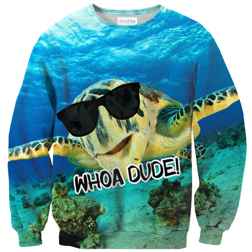 Whoa Dude! Ugly Christmas Sweater, All Over Print Sweatshirt