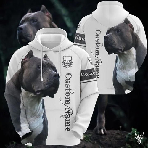 Personalized Pitbull Dog Lover 3D All Over Print Hoodie, Zip-up Hoodie